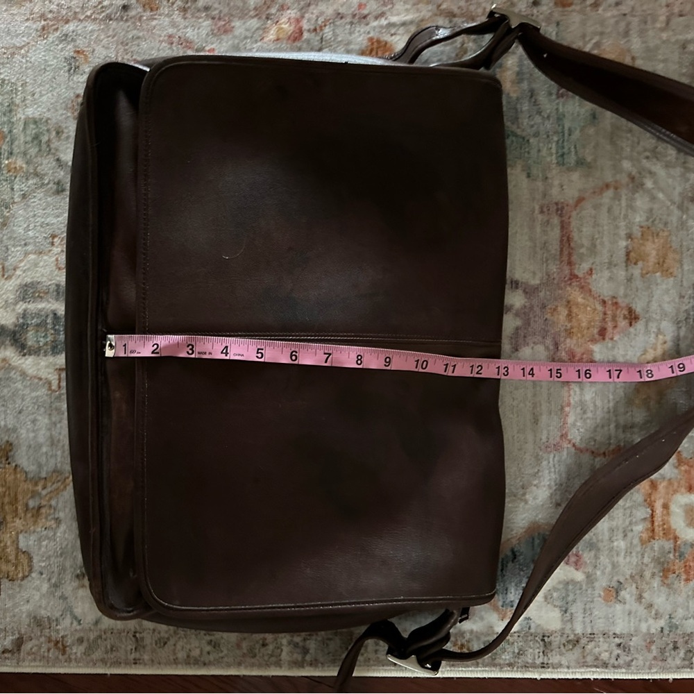 Coach VTG Tabby Messenger Briefcase Shoulder Bag smooth leather - Picture 7 of 10